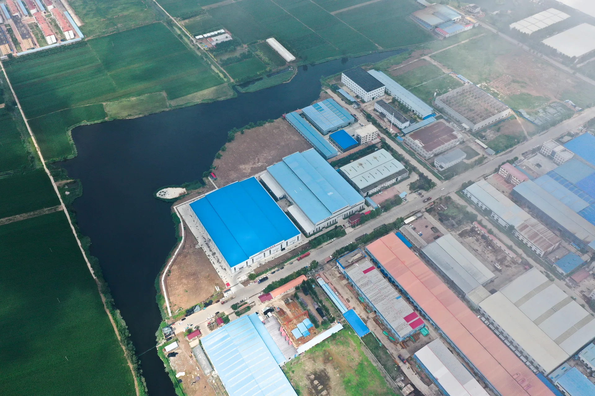 ZTRFM factory exterior drone view