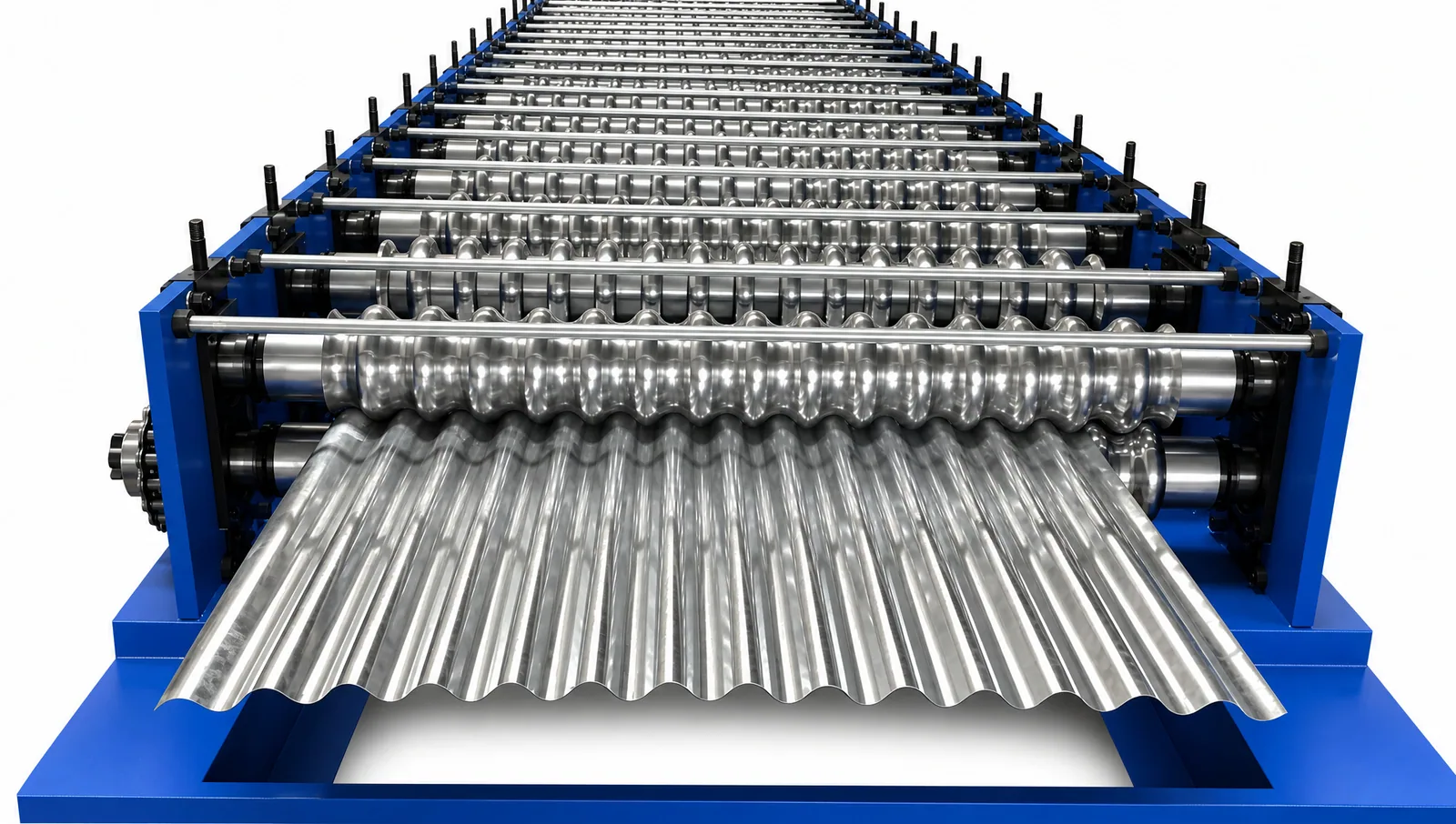 Corrugated Iron Sheet Roll Forming Machine — Forming rolls