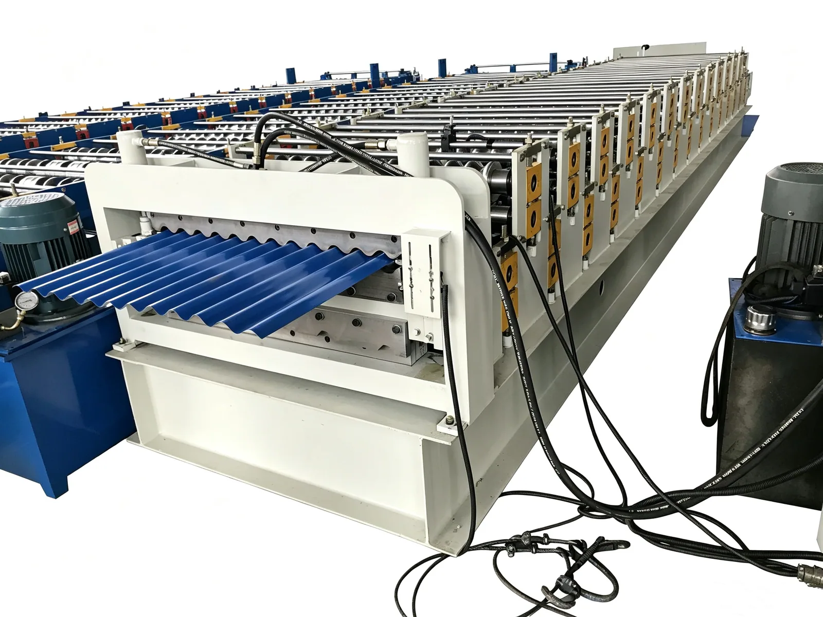 Double Layer Roofing Roll Forming Machine — Line in production