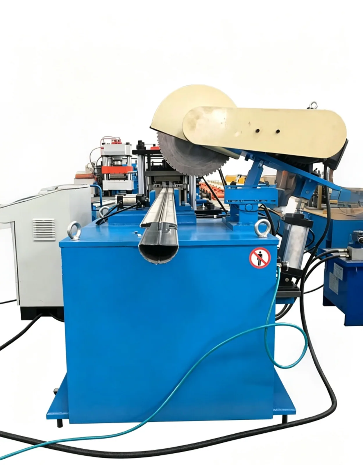 Fence Panel Roll Forming Machine — Line in production