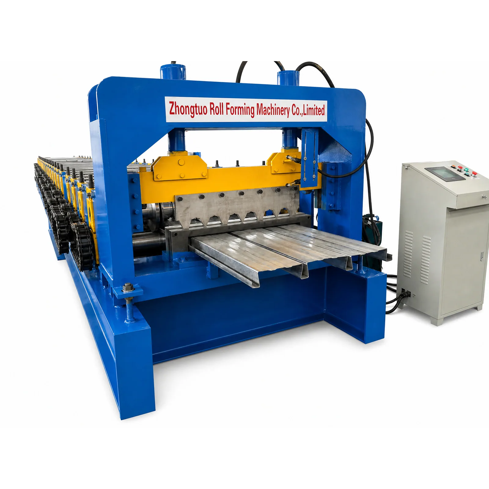 Floor Deck Roll Forming Machine — Line in production