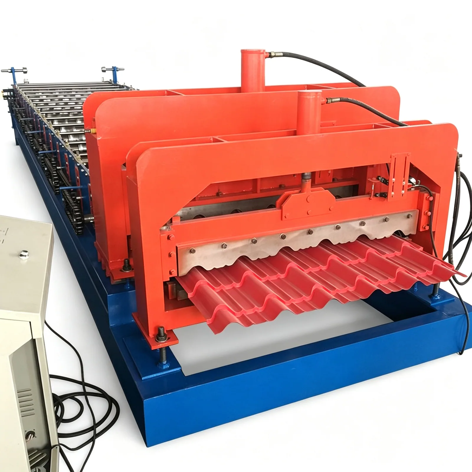 Glazed Tile Roll Forming Machine — Line in production