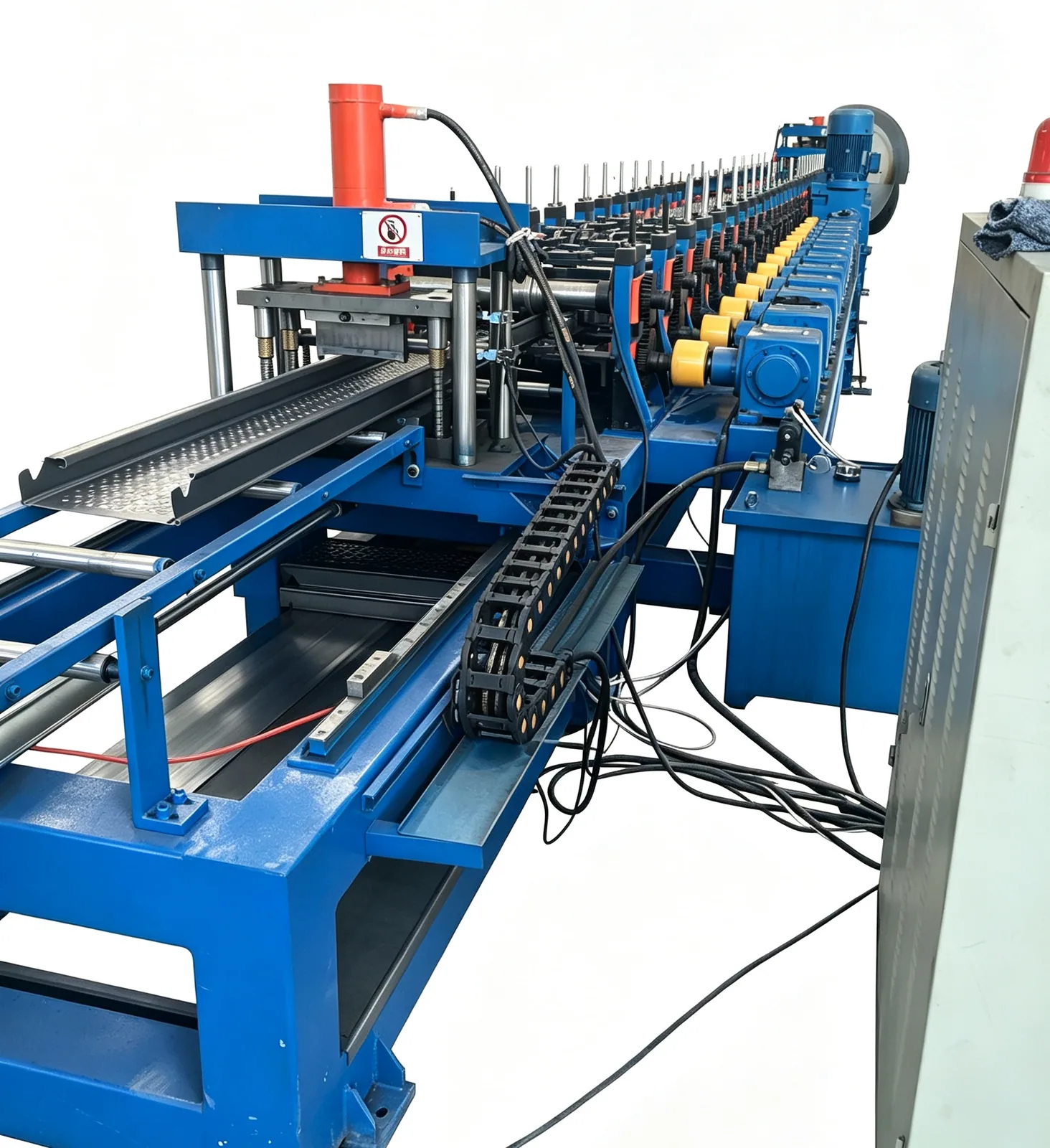 Scaffold Plank Roll Forming & Perforating Line — Machine overview