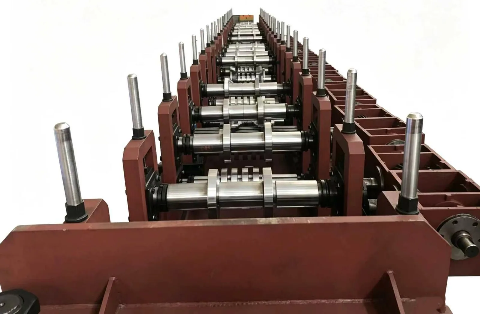 Scaffold Plank Roll Forming & Perforating Line — Forming rolls