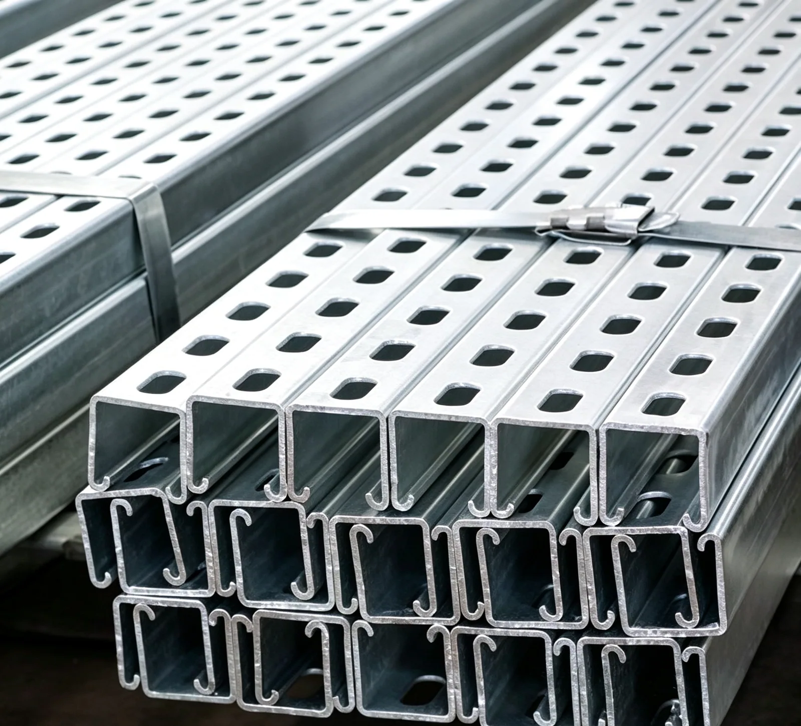 Solar Omega Rail Roll Forming Machine — Finished profile