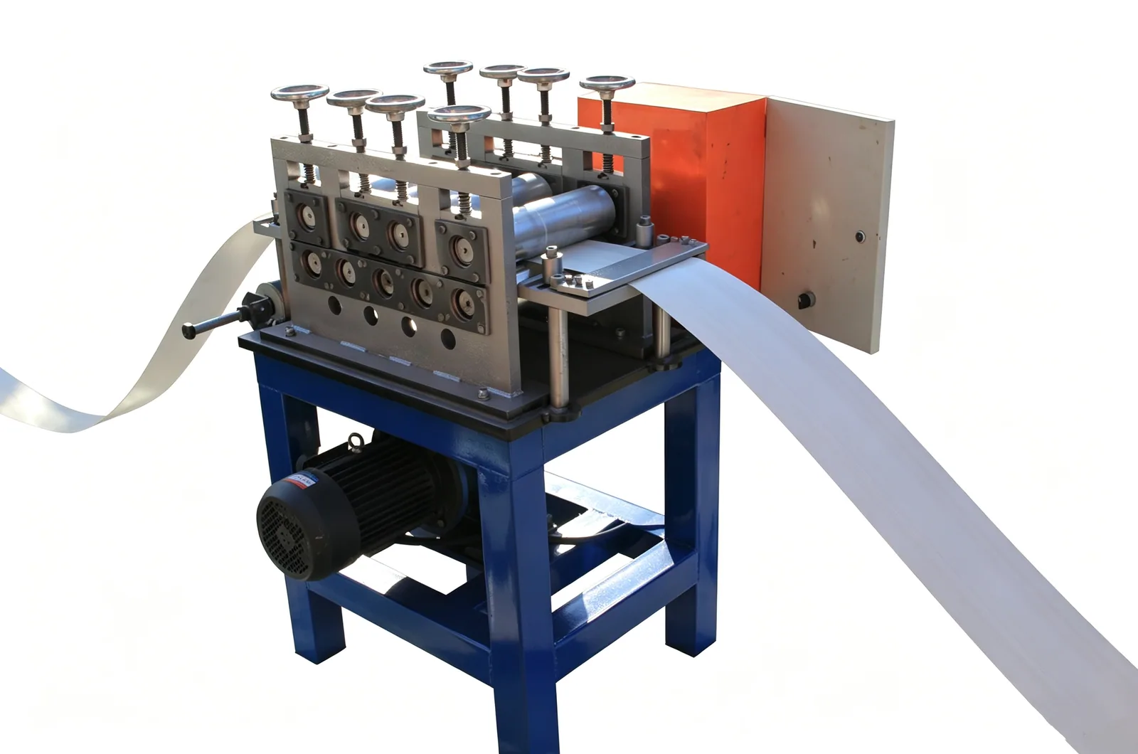 Solar Omega Rail Roll Forming Machine — Line in production
