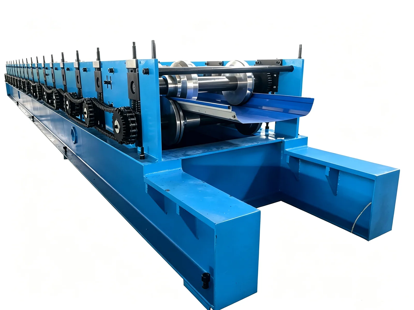 US Standing Seam Roll Forming Machine — Line in production