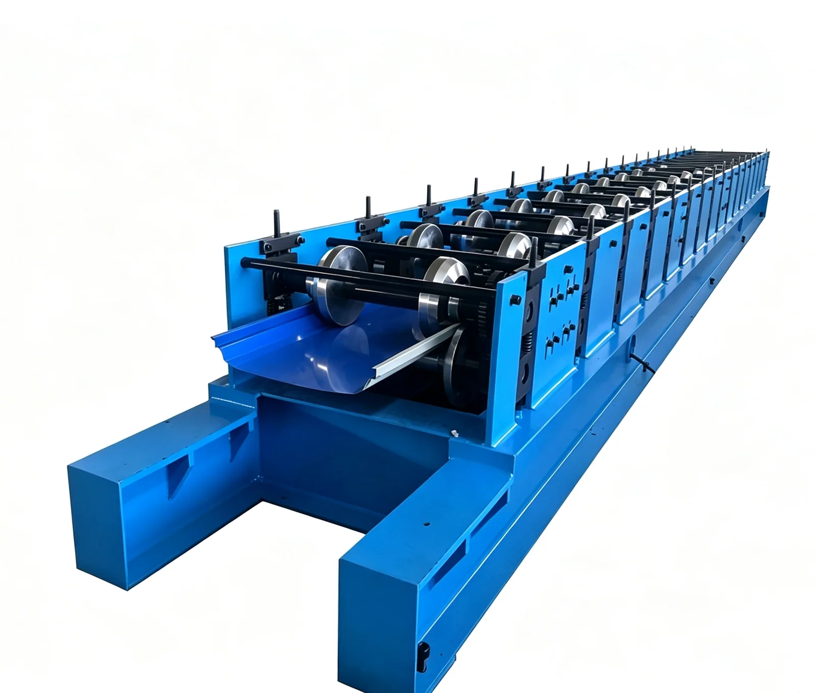 US Standing Seam Roll Forming Machine — Line in production