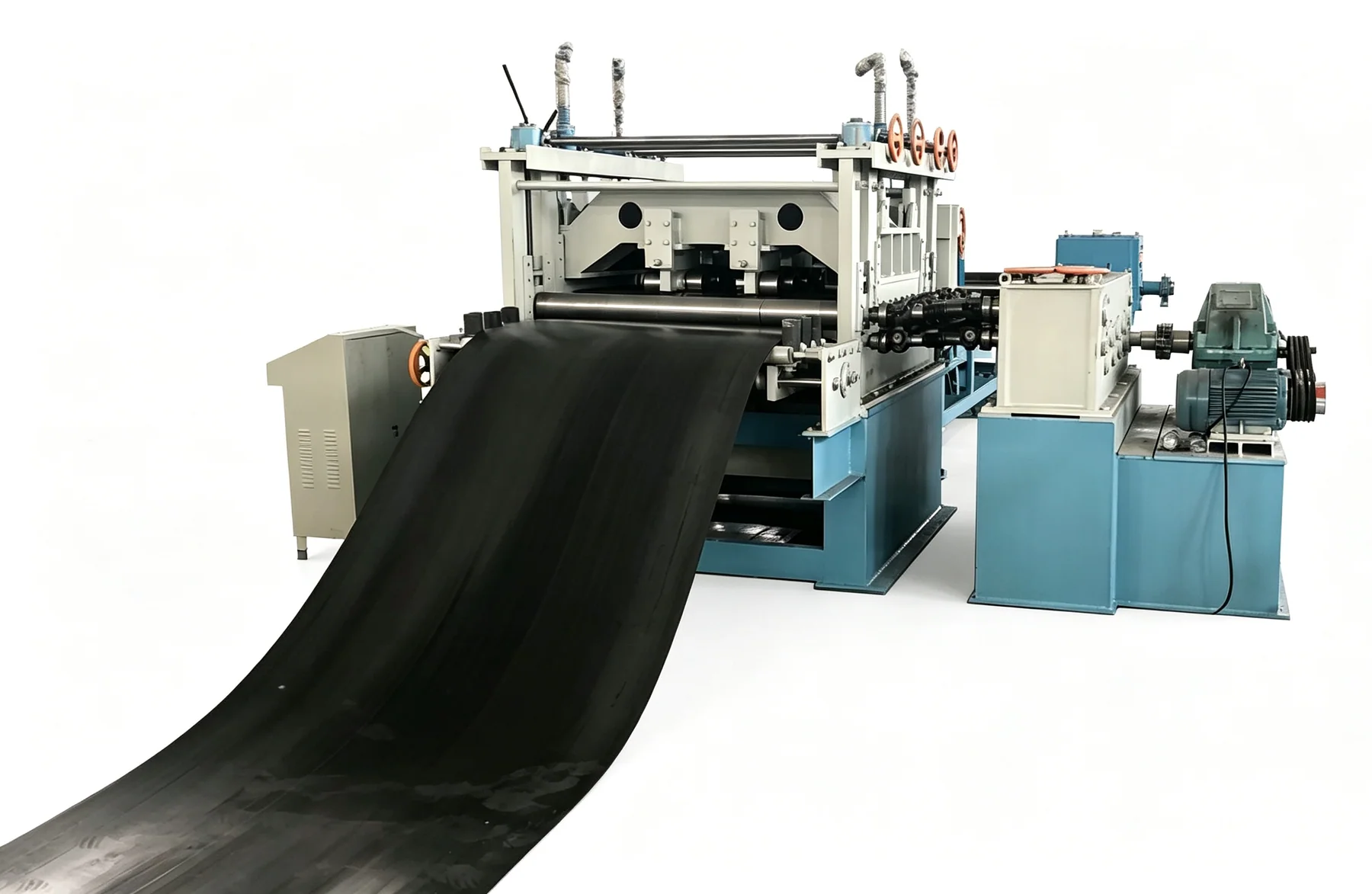 Decoiler and leveller cut-to-length line for steel coil