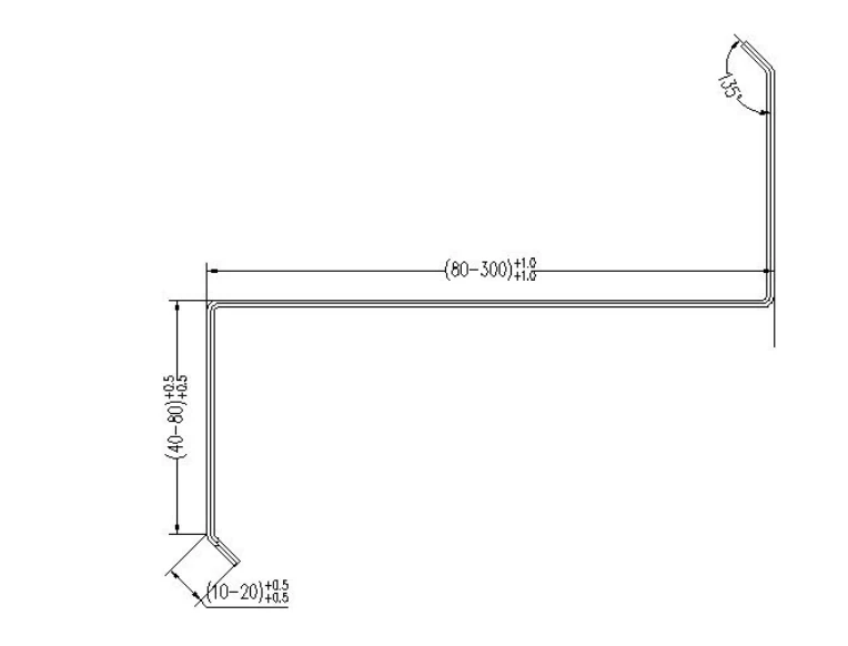C / Z purlin roll forming machine profile drawing CZ-PURLIN-04