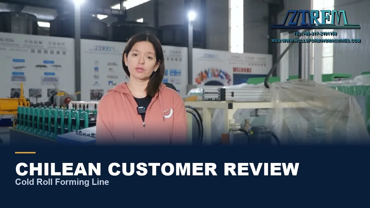 Chile customer reviewing the Cold Roll Forming Line