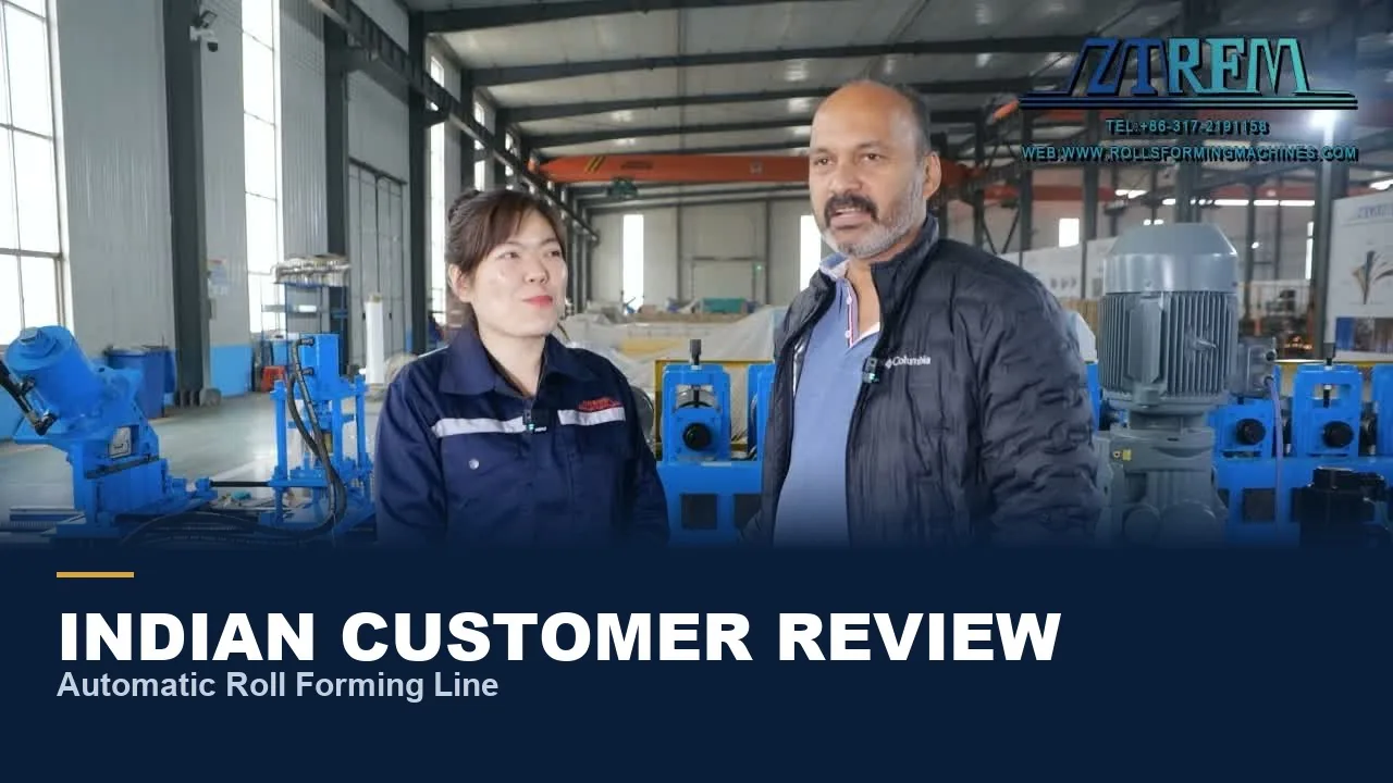 India customer reviewing the Automatic Roll Forming Line