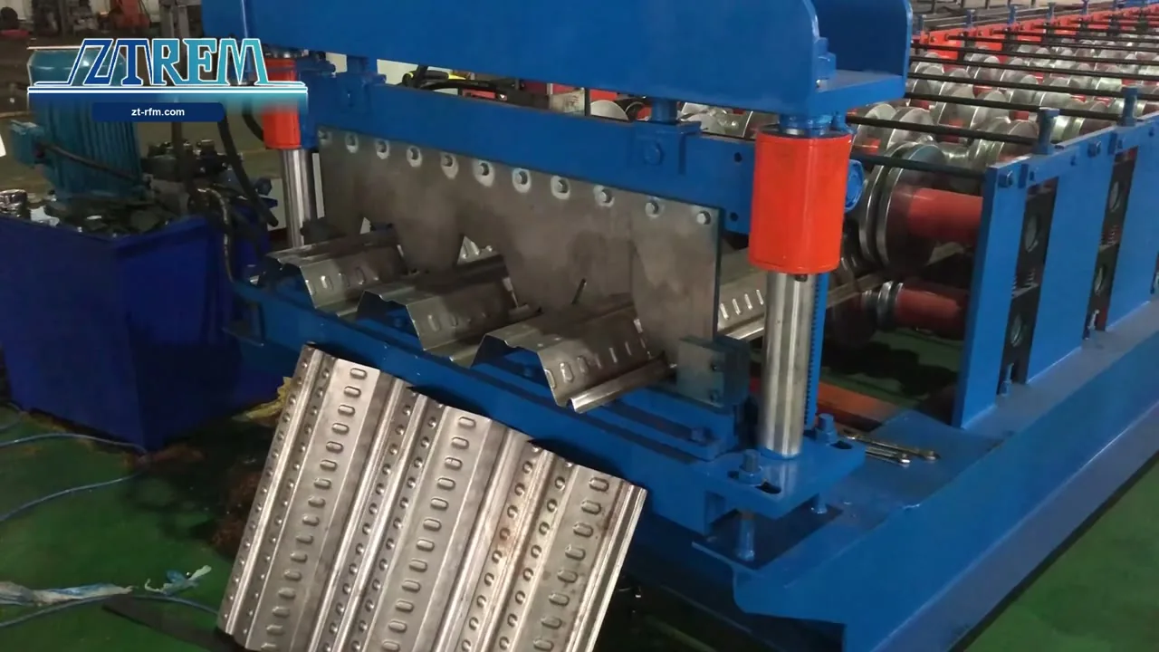 Floor Deck Roll Forming Machine — Forming and Cutting Station | ZTRFM