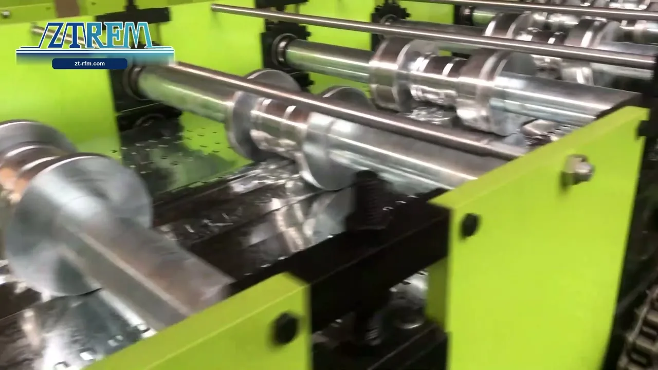 Floor Deck Roll Forming Machine — Forming Rolls in Operation | ZTRFM