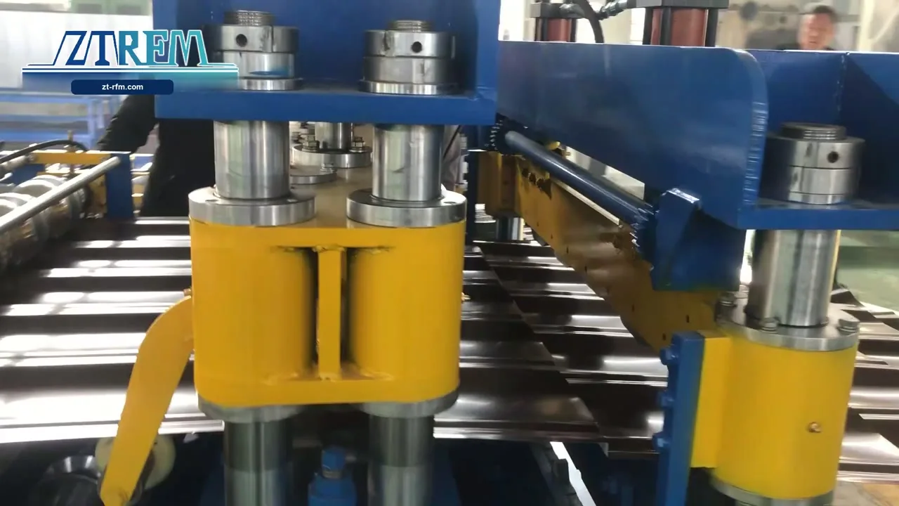 Glazed Tile Roll Forming Machine — Forming Station Close-Up | ZTRFM