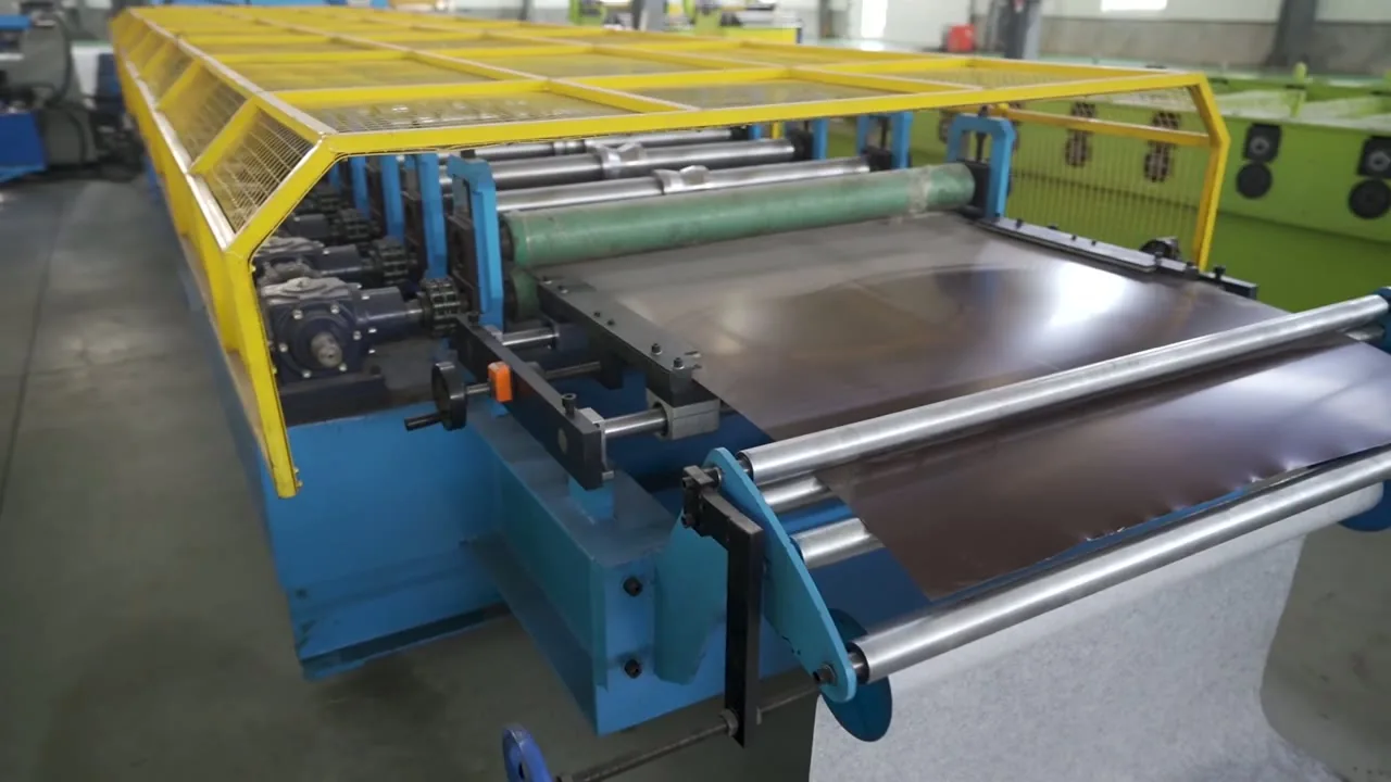 Trapezoidal Roof Sheet Machine — Sheet Feed and Runout | ZTRFM