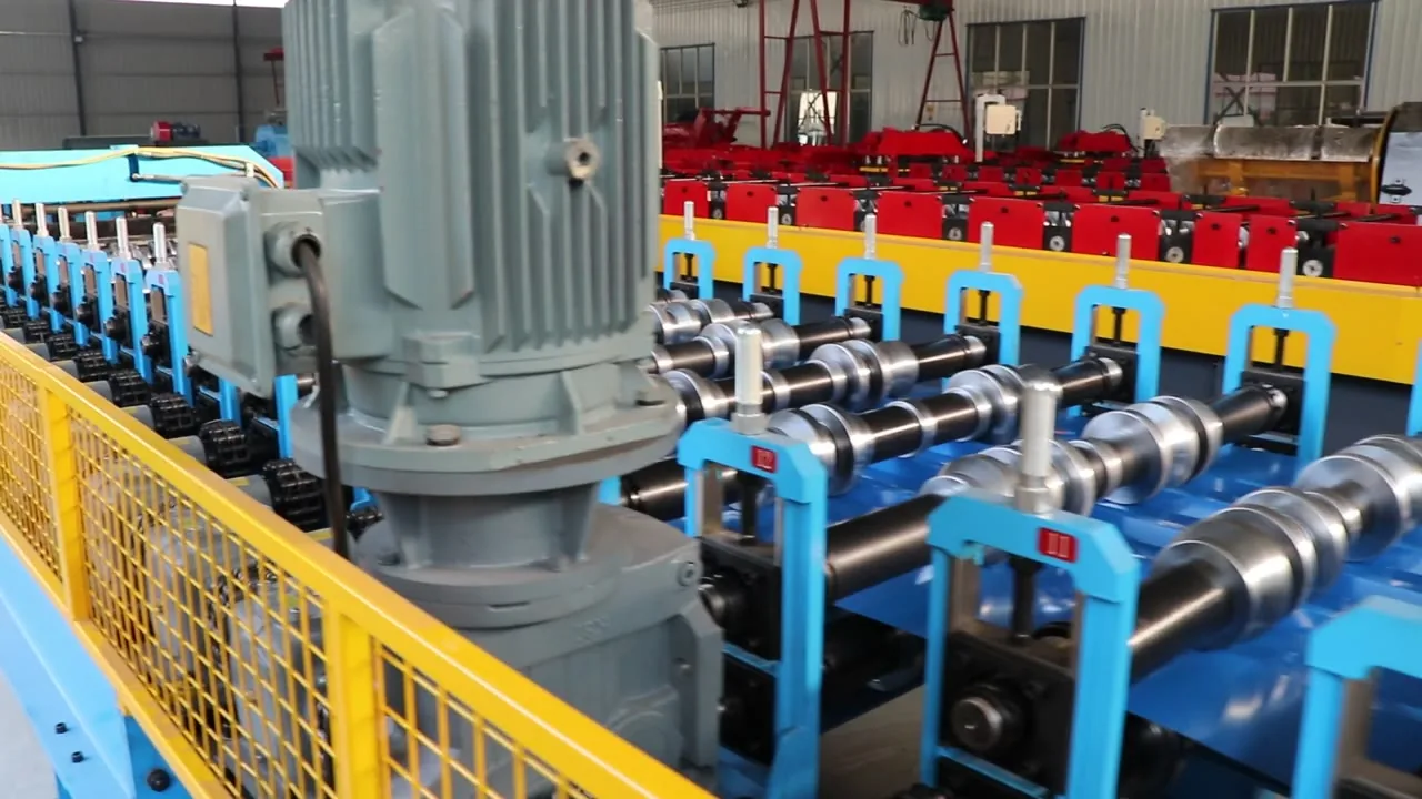Trapezoidal Roof Sheet Machine — Drive and Forming Stations | ZTRFM